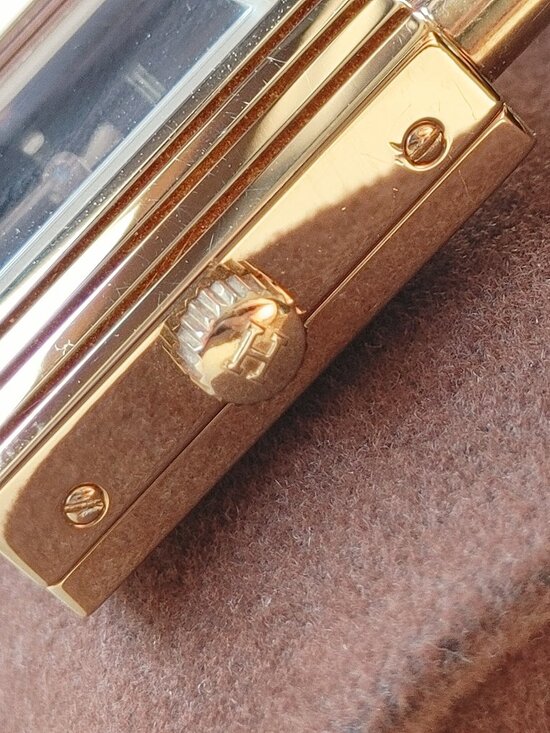 Hermes Kelly Padlock Watch Quartz 18k Yellow Gold Black Dial Leather Bracelet main image 5